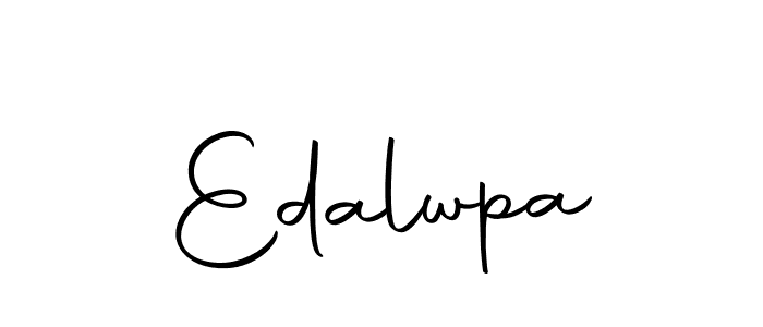 The best way (Autography-DOLnW) to make a short signature is to pick only two or three words in your name. The name Edalwpa include a total of six letters. For converting this name. Edalwpa signature style 10 images and pictures png
