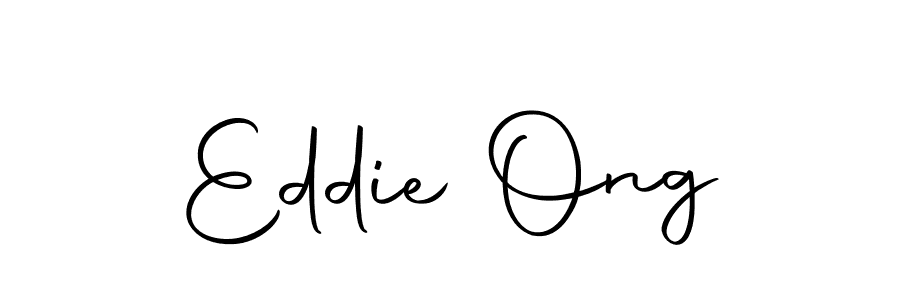 How to make Eddie Ong name signature. Use Autography-DOLnW style for creating short signs online. This is the latest handwritten sign. Eddie Ong signature style 10 images and pictures png