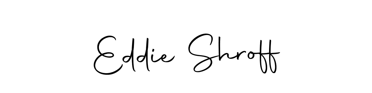 Use a signature maker to create a handwritten signature online. With this signature software, you can design (Autography-DOLnW) your own signature for name Eddie Shroff. Eddie Shroff signature style 10 images and pictures png