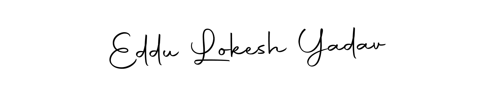 if you are searching for the best signature style for your name Eddu Lokesh Yadav. so please give up your signature search. here we have designed multiple signature styles  using Autography-DOLnW. Eddu Lokesh Yadav signature style 10 images and pictures png