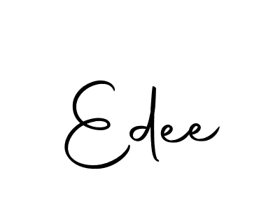 Similarly Autography-DOLnW is the best handwritten signature design. Signature creator online .You can use it as an online autograph creator for name Edee. Edee signature style 10 images and pictures png