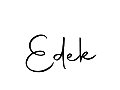 How to make Edek name signature. Use Autography-DOLnW style for creating short signs online. This is the latest handwritten sign. Edek signature style 10 images and pictures png