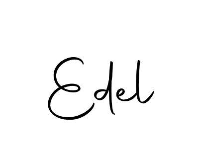 This is the best signature style for the Edel name. Also you like these signature font (Autography-DOLnW). Mix name signature. Edel signature style 10 images and pictures png
