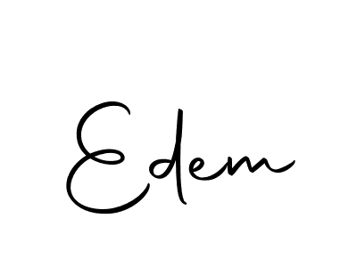 The best way (Autography-DOLnW) to make a short signature is to pick only two or three words in your name. The name Edem include a total of six letters. For converting this name. Edem signature style 10 images and pictures png