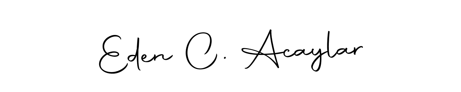 This is the best signature style for the Eden C. Acaylar name. Also you like these signature font (Autography-DOLnW). Mix name signature. Eden C. Acaylar signature style 10 images and pictures png