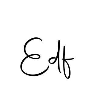 Create a beautiful signature design for name Edf. With this signature (Autography-DOLnW) fonts, you can make a handwritten signature for free. Edf signature style 10 images and pictures png