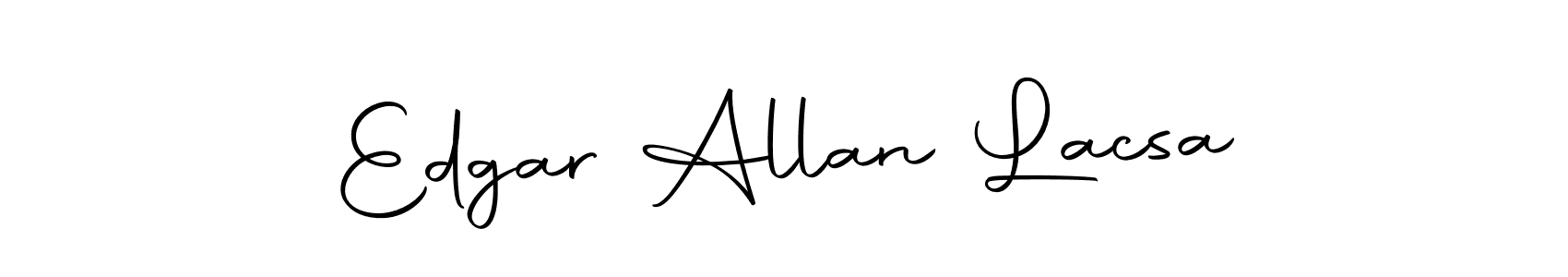 Make a beautiful signature design for name Edgar Allan Lacsa. Use this online signature maker to create a handwritten signature for free. Edgar Allan Lacsa signature style 10 images and pictures png