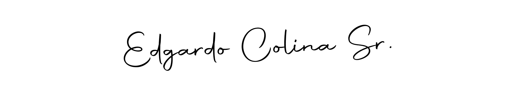 How to make Edgardo Colina Sr. name signature. Use Autography-DOLnW style for creating short signs online. This is the latest handwritten sign. Edgardo Colina Sr. signature style 10 images and pictures png