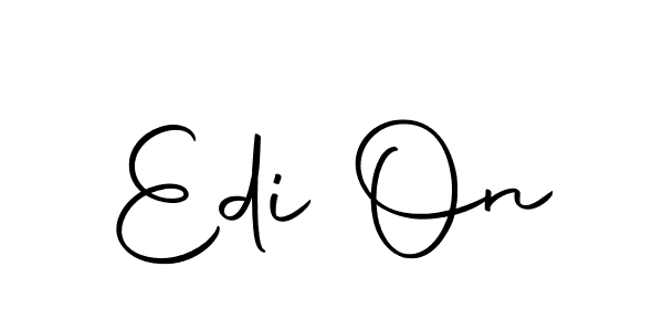 This is the best signature style for the Edi On name. Also you like these signature font (Autography-DOLnW). Mix name signature. Edi On signature style 10 images and pictures png