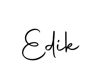 How to make Edik signature? Autography-DOLnW is a professional autograph style. Create handwritten signature for Edik name. Edik signature style 10 images and pictures png