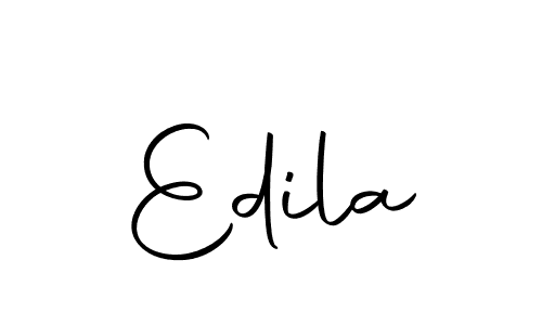 Create a beautiful signature design for name Edila. With this signature (Autography-DOLnW) fonts, you can make a handwritten signature for free. Edila signature style 10 images and pictures png