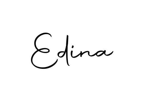 How to make Edina name signature. Use Autography-DOLnW style for creating short signs online. This is the latest handwritten sign. Edina signature style 10 images and pictures png