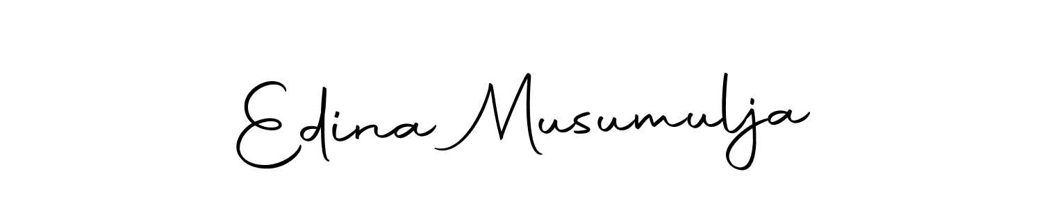 Design your own signature with our free online signature maker. With this signature software, you can create a handwritten (Autography-DOLnW) signature for name Edina Musumulja. Edina Musumulja signature style 10 images and pictures png
