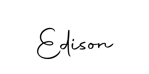 Use a signature maker to create a handwritten signature online. With this signature software, you can design (Autography-DOLnW) your own signature for name Edison. Edison signature style 10 images and pictures png