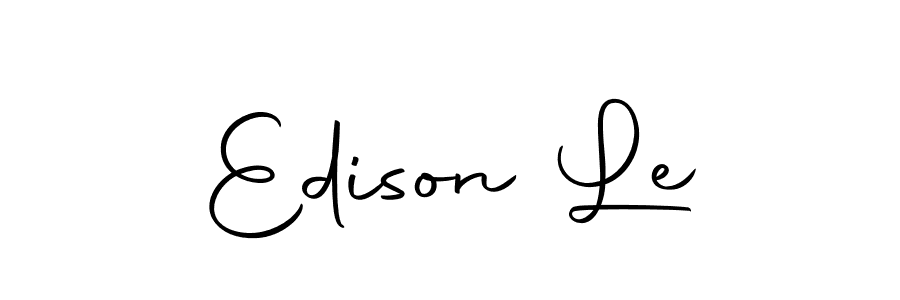 Create a beautiful signature design for name Edison Le. With this signature (Autography-DOLnW) fonts, you can make a handwritten signature for free. Edison Le signature style 10 images and pictures png