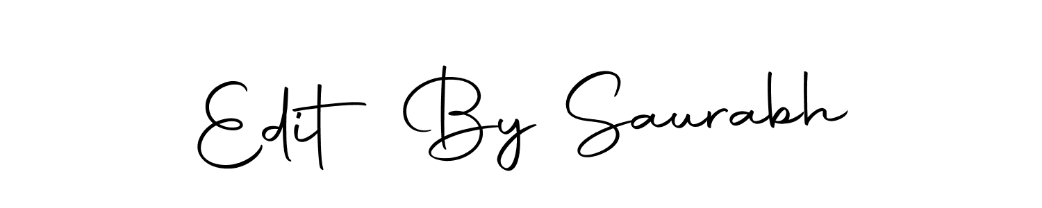 How to make Edit By Saurabh name signature. Use Autography-DOLnW style for creating short signs online. This is the latest handwritten sign. Edit By Saurabh signature style 10 images and pictures png