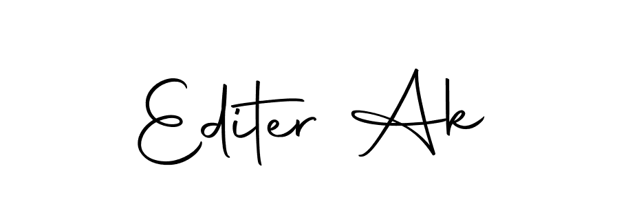 Create a beautiful signature design for name Editer Ak. With this signature (Autography-DOLnW) fonts, you can make a handwritten signature for free. Editer Ak signature style 10 images and pictures png