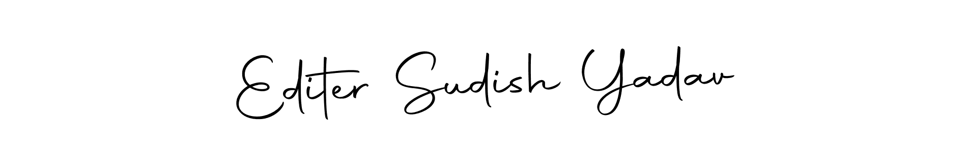This is the best signature style for the Editer Sudish Yadav name. Also you like these signature font (Autography-DOLnW). Mix name signature. Editer Sudish Yadav signature style 10 images and pictures png