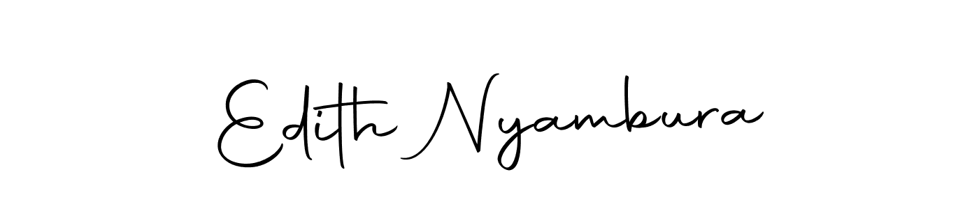 Design your own signature with our free online signature maker. With this signature software, you can create a handwritten (Autography-DOLnW) signature for name Edith Nyambura. Edith Nyambura signature style 10 images and pictures png
