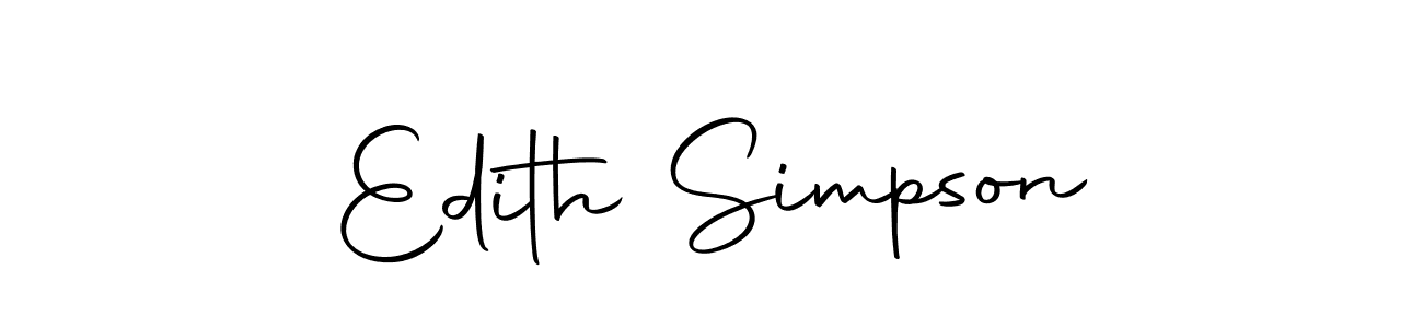 It looks lik you need a new signature style for name Edith Simpson. Design unique handwritten (Autography-DOLnW) signature with our free signature maker in just a few clicks. Edith Simpson signature style 10 images and pictures png