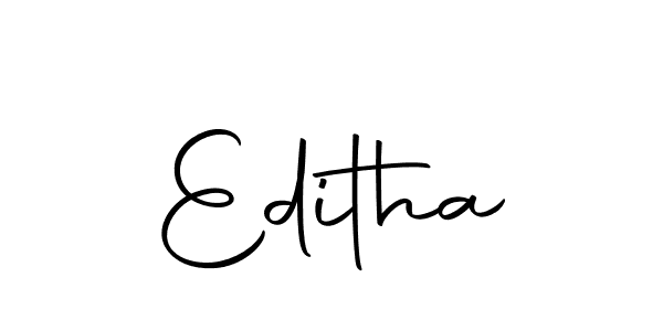 Best and Professional Signature Style for Editha. Autography-DOLnW Best Signature Style Collection. Editha signature style 10 images and pictures png