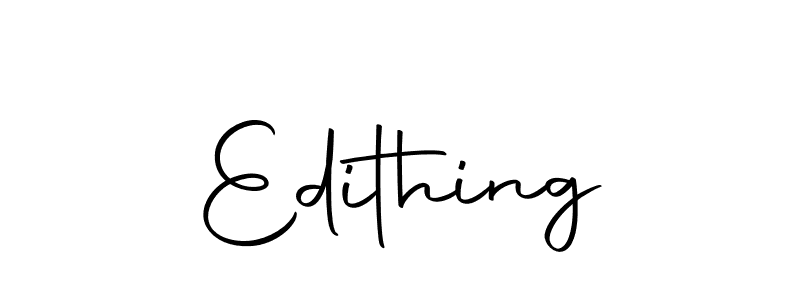 How to make Edithing signature? Autography-DOLnW is a professional autograph style. Create handwritten signature for Edithing name. Edithing signature style 10 images and pictures png