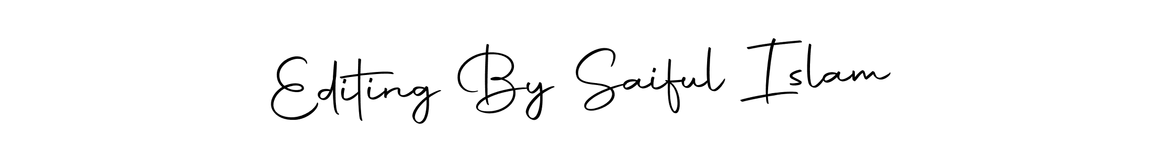 Similarly Autography-DOLnW is the best handwritten signature design. Signature creator online .You can use it as an online autograph creator for name Editing By Saiful Islam. Editing By Saiful Islam signature style 10 images and pictures png
