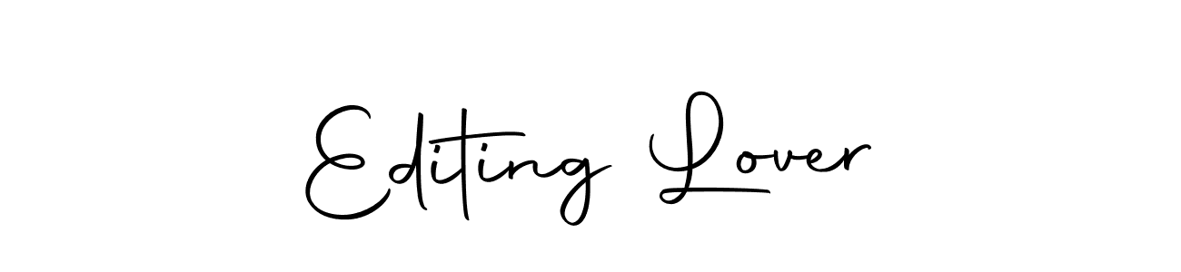 How to make Editing Lover signature? Autography-DOLnW is a professional autograph style. Create handwritten signature for Editing Lover name. Editing Lover signature style 10 images and pictures png