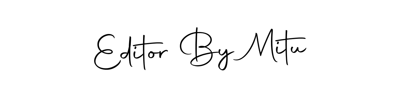 Similarly Autography-DOLnW is the best handwritten signature design. Signature creator online .You can use it as an online autograph creator for name Editor By Mitu. Editor By Mitu signature style 10 images and pictures png