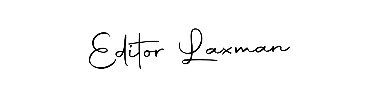 Use a signature maker to create a handwritten signature online. With this signature software, you can design (Autography-DOLnW) your own signature for name Editor Laxman. Editor Laxman signature style 10 images and pictures png