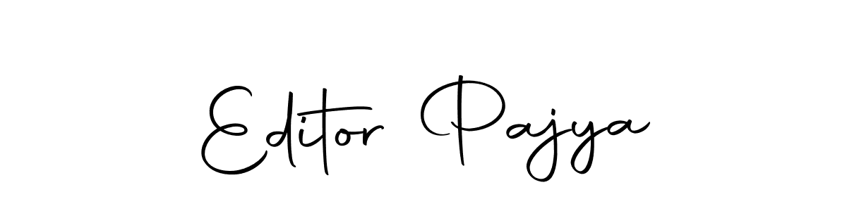 Make a beautiful signature design for name Editor Pajya. With this signature (Autography-DOLnW) style, you can create a handwritten signature for free. Editor Pajya signature style 10 images and pictures png