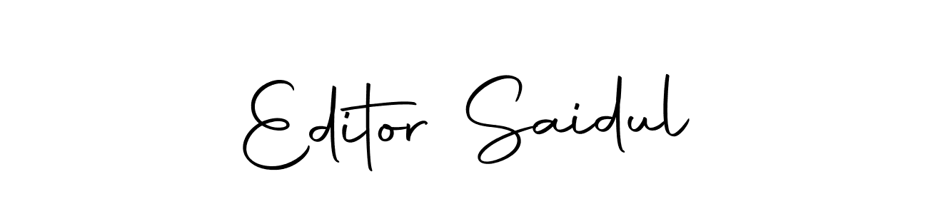 Make a beautiful signature design for name Editor Saidul. With this signature (Autography-DOLnW) style, you can create a handwritten signature for free. Editor Saidul signature style 10 images and pictures png