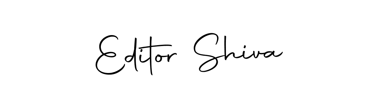 The best way (Autography-DOLnW) to make a short signature is to pick only two or three words in your name. The name Editor Shiva include a total of six letters. For converting this name. Editor Shiva signature style 10 images and pictures png