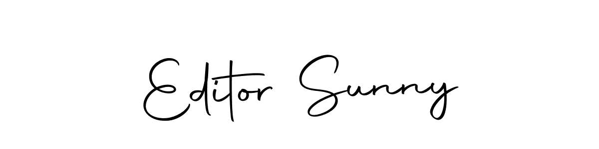 Make a beautiful signature design for name Editor Sunny. Use this online signature maker to create a handwritten signature for free. Editor Sunny signature style 10 images and pictures png