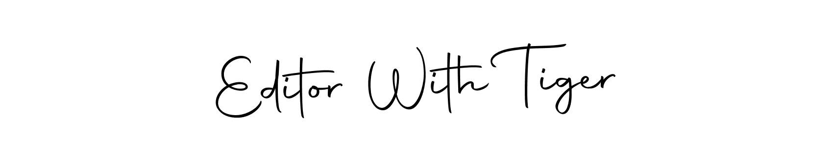 How to make Editor With Tiger signature? Autography-DOLnW is a professional autograph style. Create handwritten signature for Editor With Tiger name. Editor With Tiger signature style 10 images and pictures png