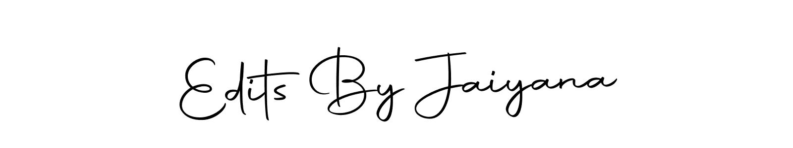How to make Edits By Jaiyana name signature. Use Autography-DOLnW style for creating short signs online. This is the latest handwritten sign. Edits By Jaiyana signature style 10 images and pictures png