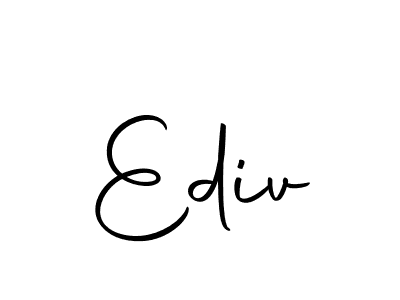 Design your own signature with our free online signature maker. With this signature software, you can create a handwritten (Autography-DOLnW) signature for name Ediv. Ediv signature style 10 images and pictures png