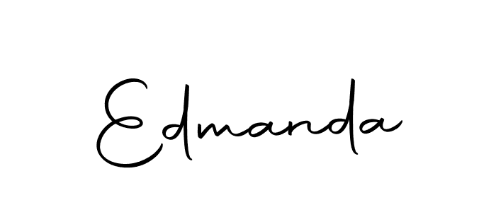 You should practise on your own different ways (Autography-DOLnW) to write your name (Edmanda) in signature. don't let someone else do it for you. Edmanda signature style 10 images and pictures png