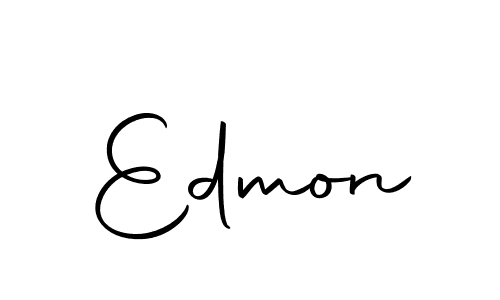 How to make Edmon name signature. Use Autography-DOLnW style for creating short signs online. This is the latest handwritten sign. Edmon signature style 10 images and pictures png