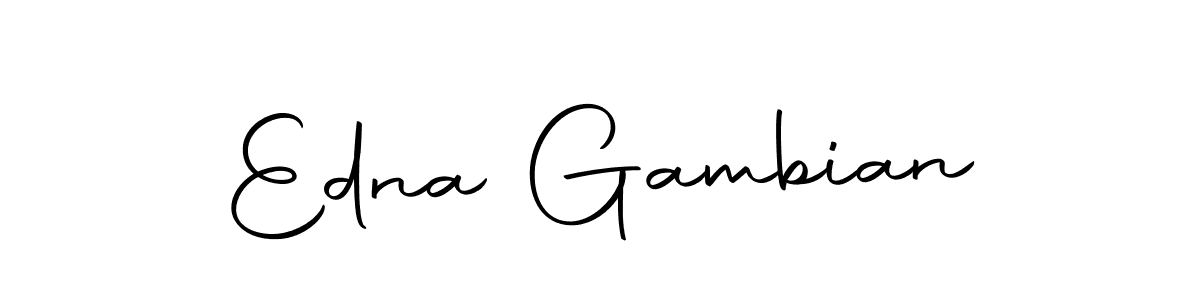 Use a signature maker to create a handwritten signature online. With this signature software, you can design (Autography-DOLnW) your own signature for name Edna Gambian. Edna Gambian signature style 10 images and pictures png