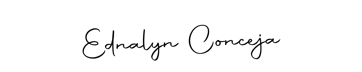 Make a beautiful signature design for name Ednalyn Conceja. With this signature (Autography-DOLnW) style, you can create a handwritten signature for free. Ednalyn Conceja signature style 10 images and pictures png