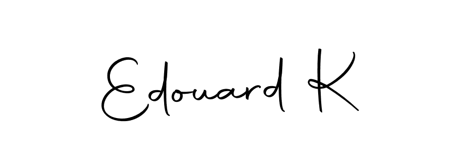 It looks lik you need a new signature style for name Edouard K. Design unique handwritten (Autography-DOLnW) signature with our free signature maker in just a few clicks. Edouard K signature style 10 images and pictures png