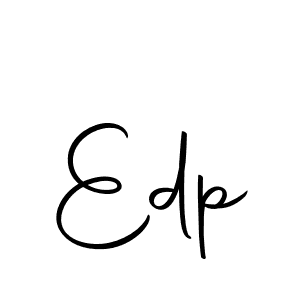 Use a signature maker to create a handwritten signature online. With this signature software, you can design (Autography-DOLnW) your own signature for name Edp. Edp signature style 10 images and pictures png