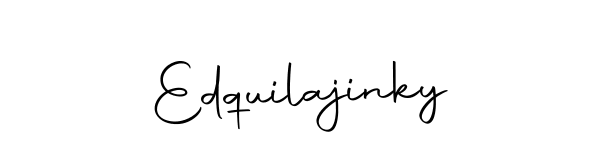 Design your own signature with our free online signature maker. With this signature software, you can create a handwritten (Autography-DOLnW) signature for name Edquilajinky. Edquilajinky signature style 10 images and pictures png