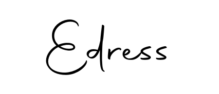 Elevate your brand with a stunning Edress eSignature. The Autography-DOLnW style provides a balanced, flowing aesthetic for everyday signing. Edress signature style 10 images and pictures png