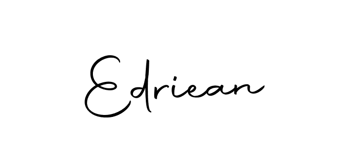 Use a signature maker to create a handwritten signature online. With this signature software, you can design (Autography-DOLnW) your own signature for name Edriean. Edriean signature style 10 images and pictures png