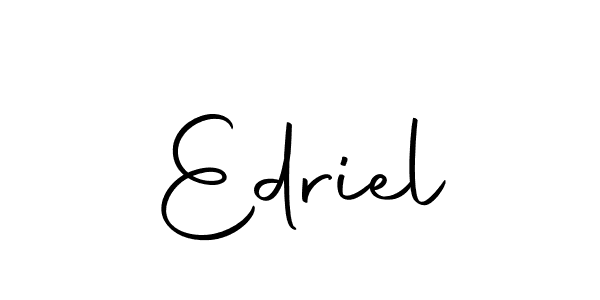 Design your own signature with our free online signature maker. With this signature software, you can create a handwritten (Autography-DOLnW) signature for name Edriel. Edriel signature style 10 images and pictures png