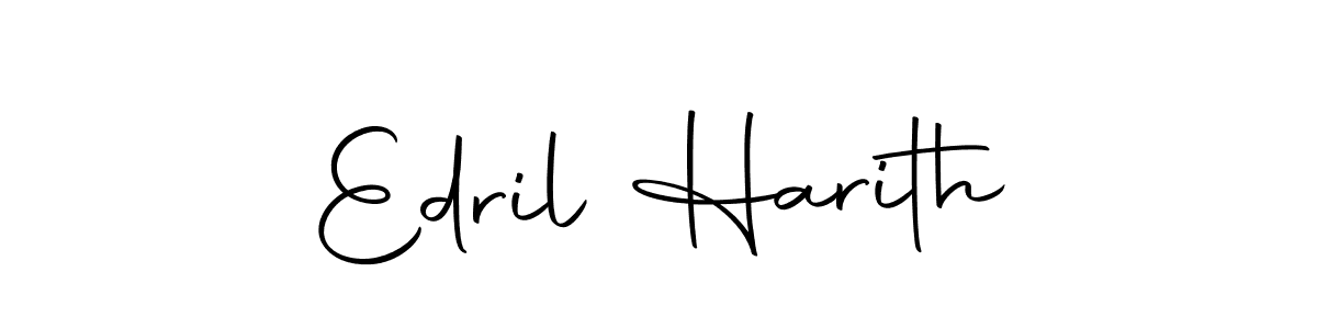 Edril Harith stylish signature style. Best Handwritten Sign (Autography-DOLnW) for my name. Handwritten Signature Collection Ideas for my name Edril Harith. Edril Harith signature style 10 images and pictures png