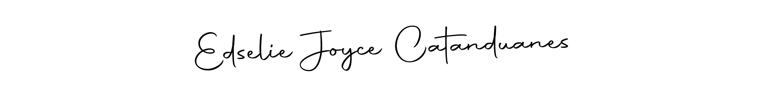 It looks lik you need a new signature style for name Edselie Joyce Catanduanes. Design unique handwritten (Autography-DOLnW) signature with our free signature maker in just a few clicks. Edselie Joyce Catanduanes signature style 10 images and pictures png