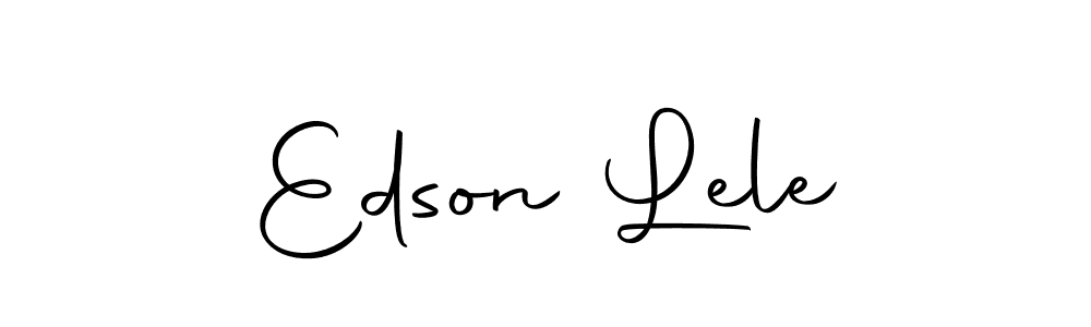 You should practise on your own different ways (Autography-DOLnW) to write your name (Edson Lele) in signature. don't let someone else do it for you. Edson Lele signature style 10 images and pictures png